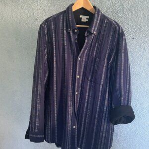 Carbon2Cobalt Blue Striped Button-Down Shirt L